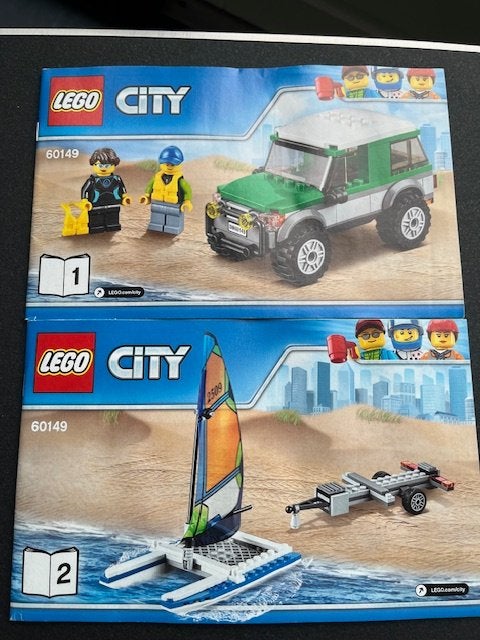 City 4x4 Terrein auto met Catamaran. set nr 60149, Ophalen, City, Lego, Complete set
