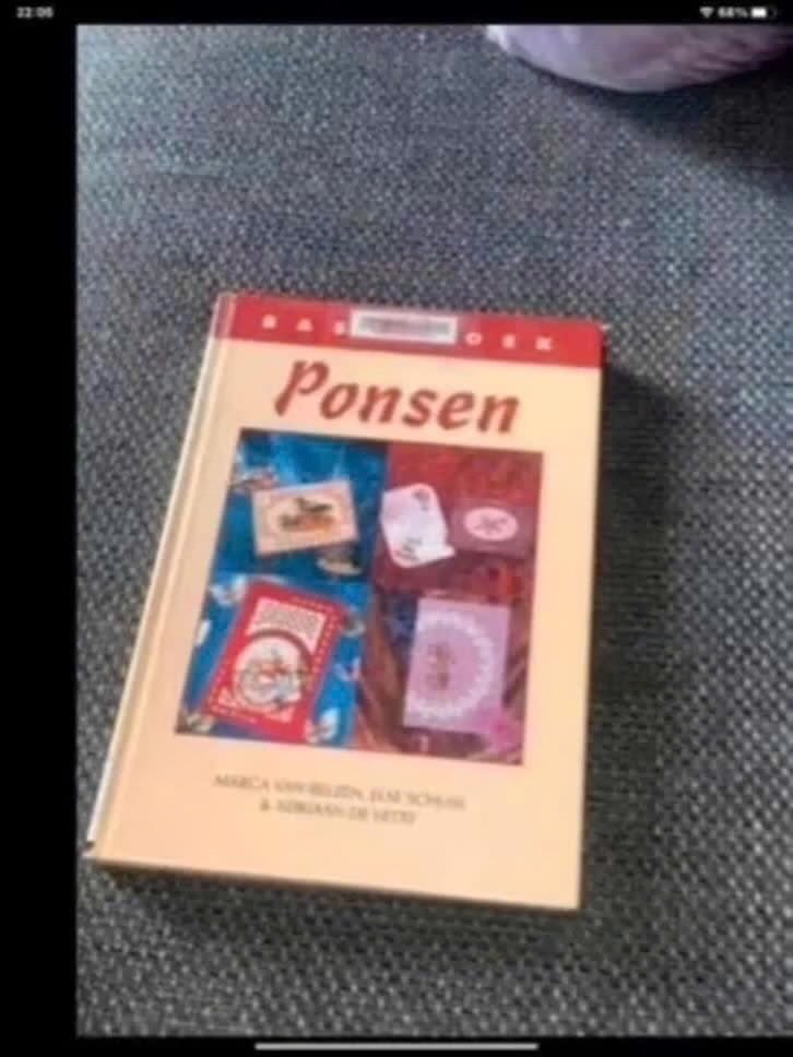 Ponsen: Een creatief boek vol ponsideeën, Ophalen of Verzenden, Zo goed als nieuw, Marca van Bijzen, Elly Schouw & Adriaan de Vette