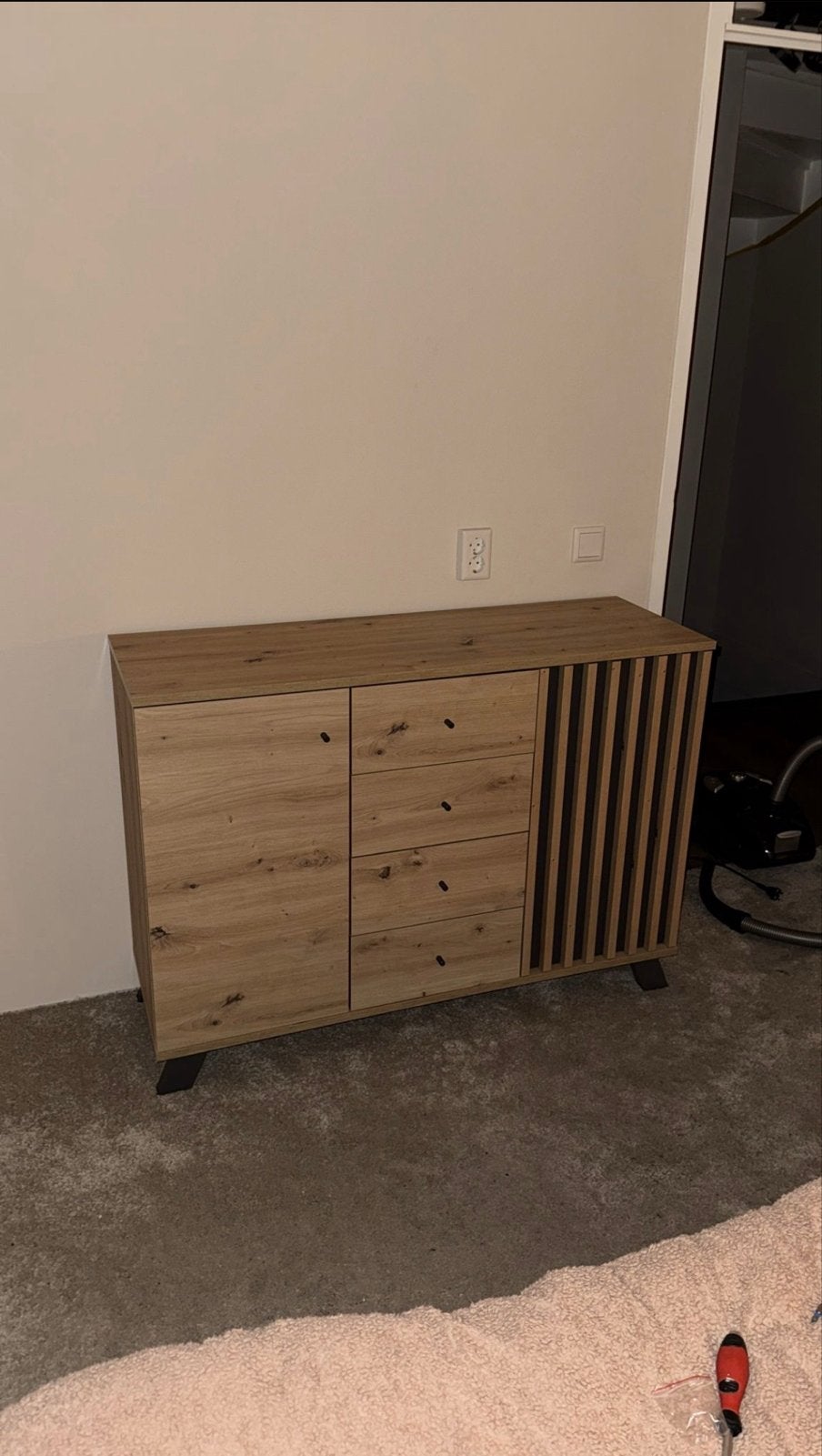 Nieuw Dressoir 120cm - Modern Houten Sideboard, Huis en Inrichting, Kasten | Dressoirs, Ophalen, 100 tot 150 cm, Nieuw, Met lade(s)
