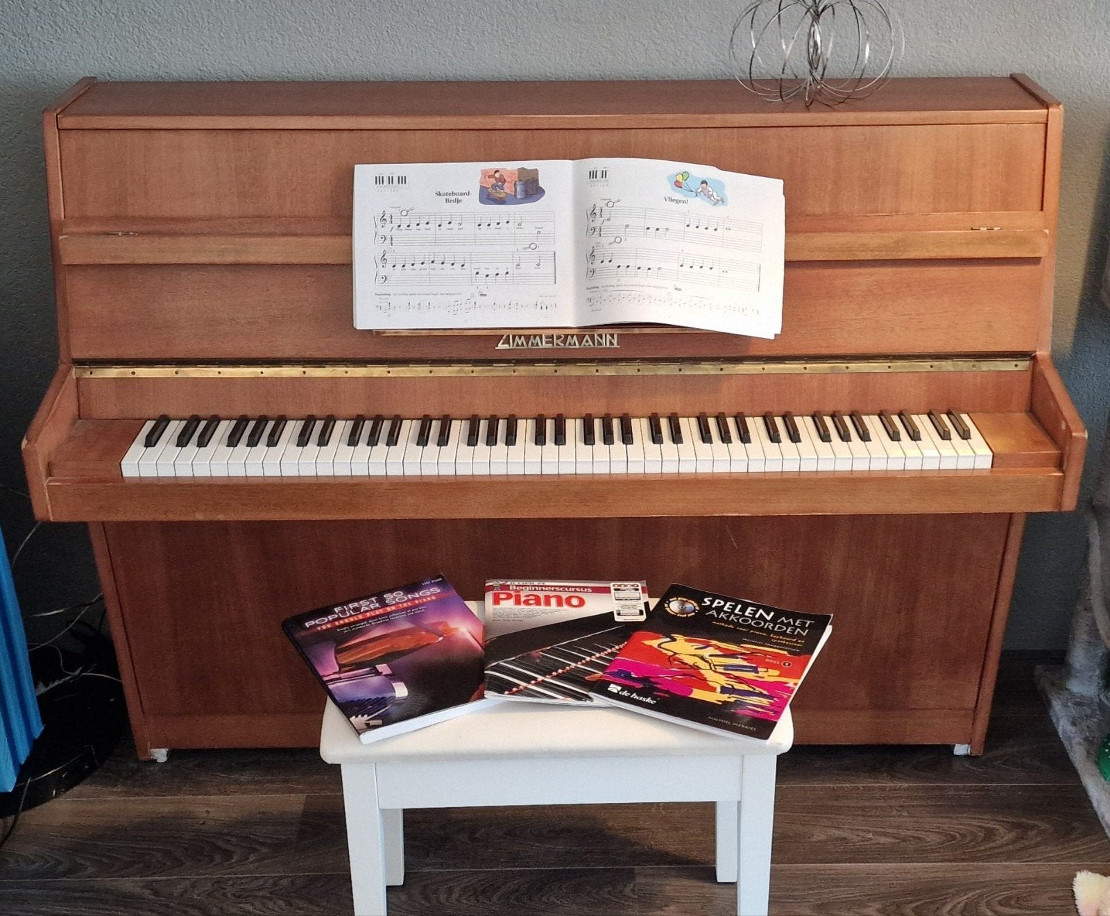 Zimmermann piano, Ophalen, Gebruikt, Bruin, Piano