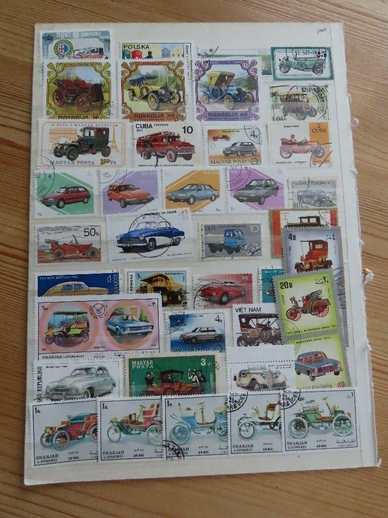 stokbladen auto's, Ophalen of Verzenden, Gestempeld, Auto's