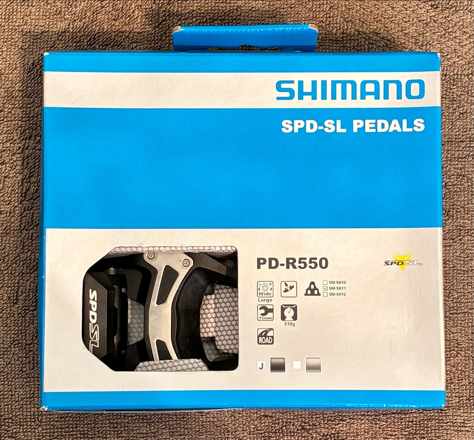 Nieuwe Shimano PD-R550 SPD-SL racefiets pedalen, Fietsen en Brommers, Fietsonderdelen, Crankstel of Pedalen, Overige materialen