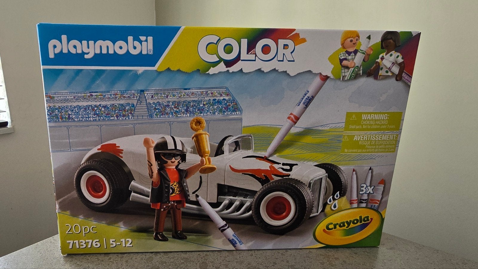 Playmobil 71376 racewagen Color Crayola nieuw in doos, Kinderen en Baby's, Speelgoed | Playmobil, Ophalen of Verzenden, Nieuw