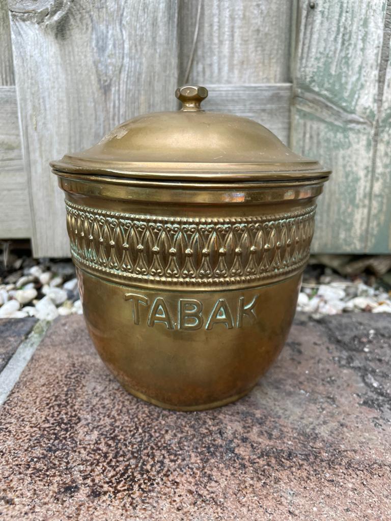 Antieke kopere tabakspot, Ophalen of Verzenden