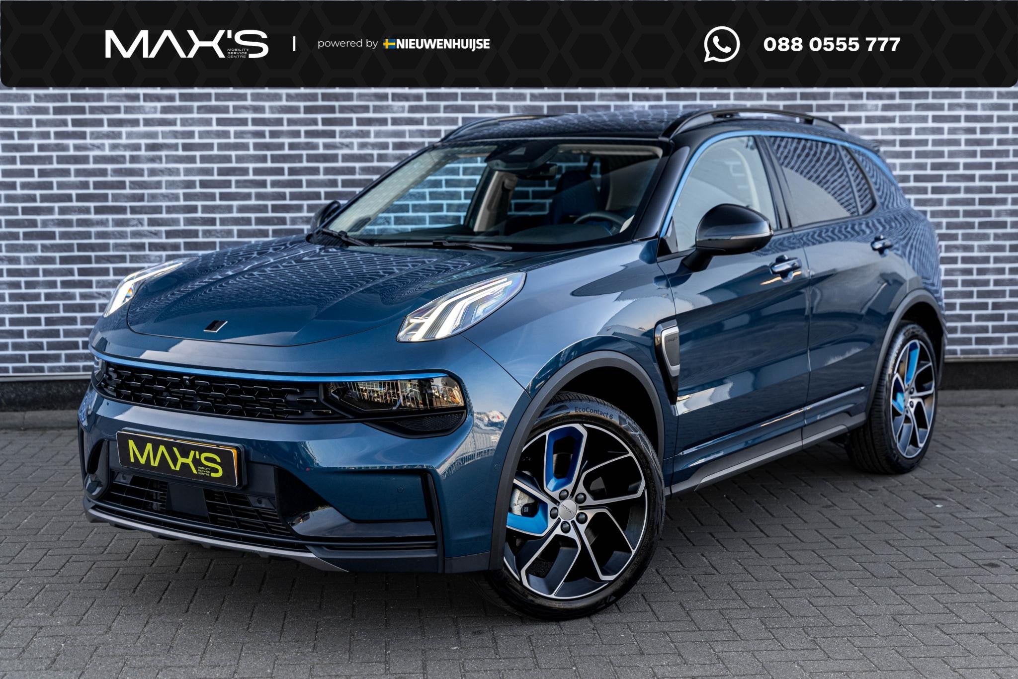 Lynk & Co 01 1.5 Plug-in Hybrid | SUV met 1.800 kg trekvermo, Stof, Euro 6, Blauw, 120 €/maand