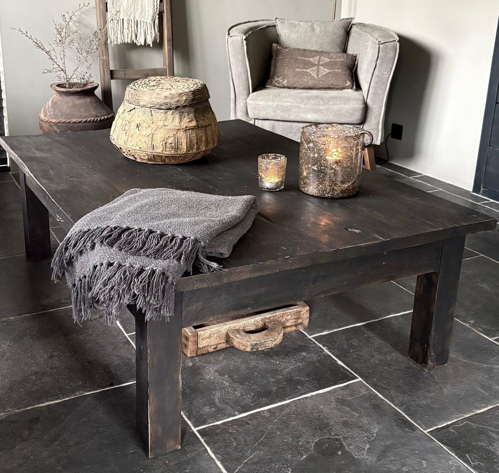 Stoere en Sober ~ Salontafel ~ Landelijk, Huis en Inrichting, Ophalen, Zo goed als nieuw, Hout, Landelijk