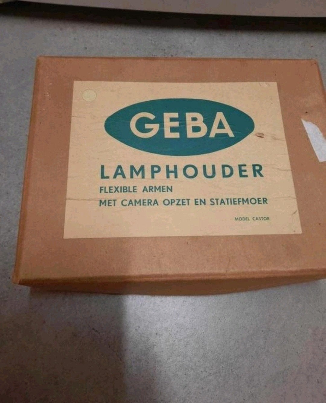 Vintage retro GEBA lamphouder camera belichter, Ophalen of Verzenden