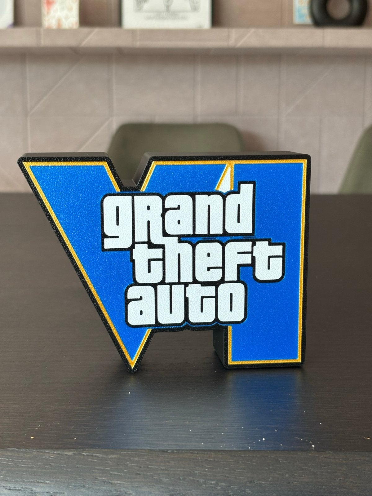 Grand Theft Auto VI Logo Decoratie GTA 6, Ophalen of Verzenden, Nieuw, Avontuur en Actie