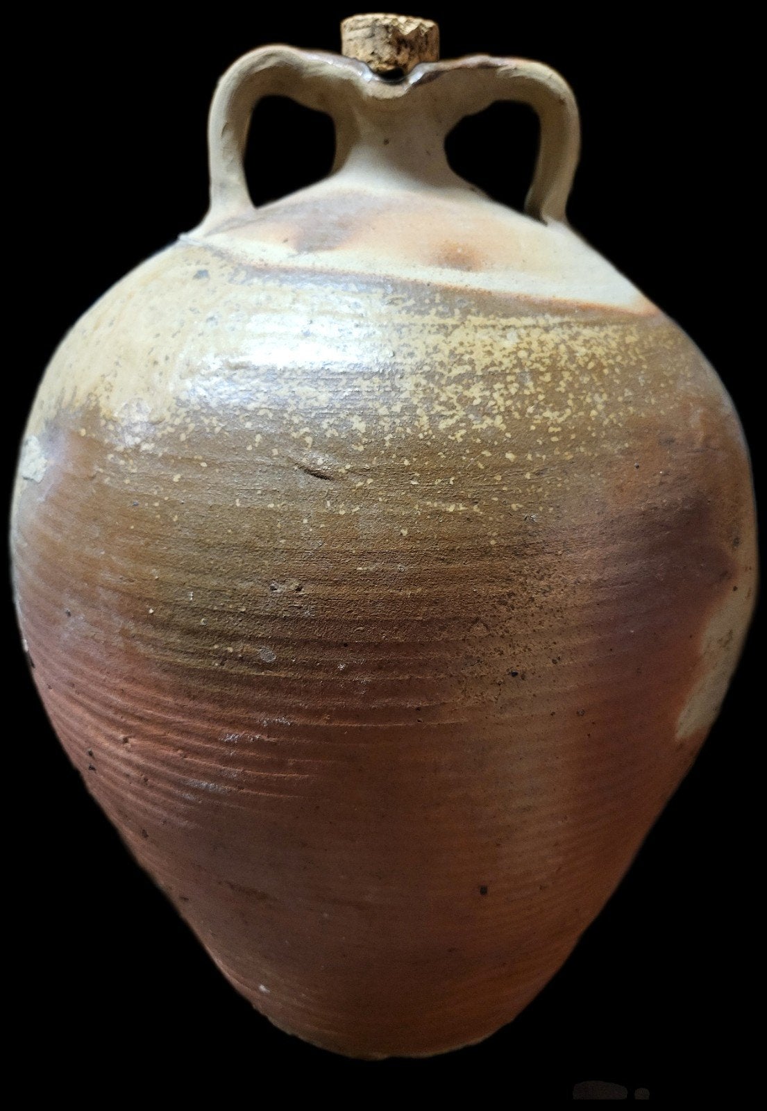Diverse oude stenen olijfolie water kruiken kannen amphoras, Ophalen of Verzenden, Overige kleuren, Glas, Minder dan 50 cm
