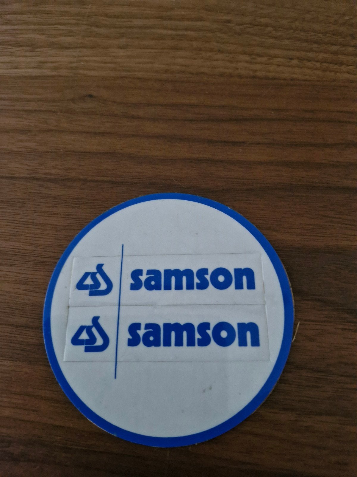 9175 Samson sticker - Vintage logo, Ophalen of Verzenden, Gebruikt, Overige typen