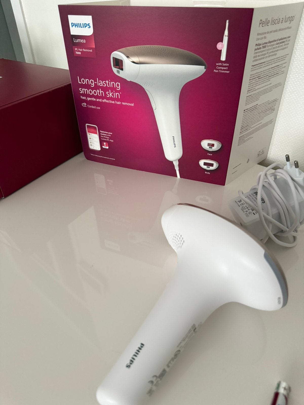 Philips Lumea IPL 7000, Ophalen, Zo goed als nieuw, Scheren en Epileren