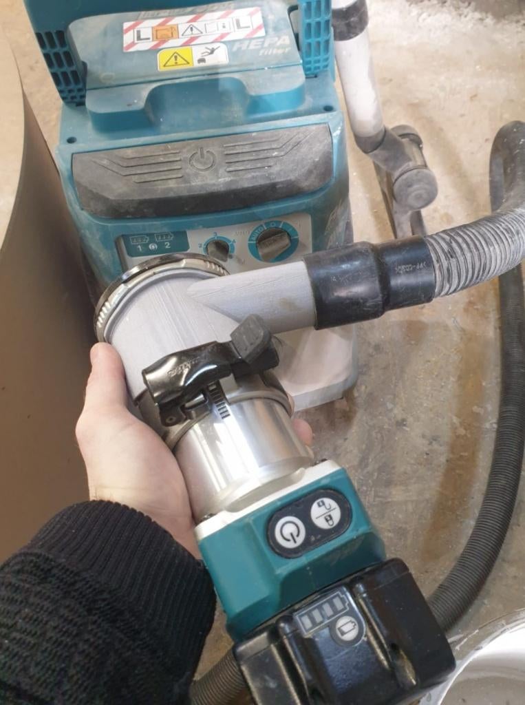Makita Bovenfrees Stofafzuigadapter, Accu, Nieuw, Ophalen of Verzenden, Makita