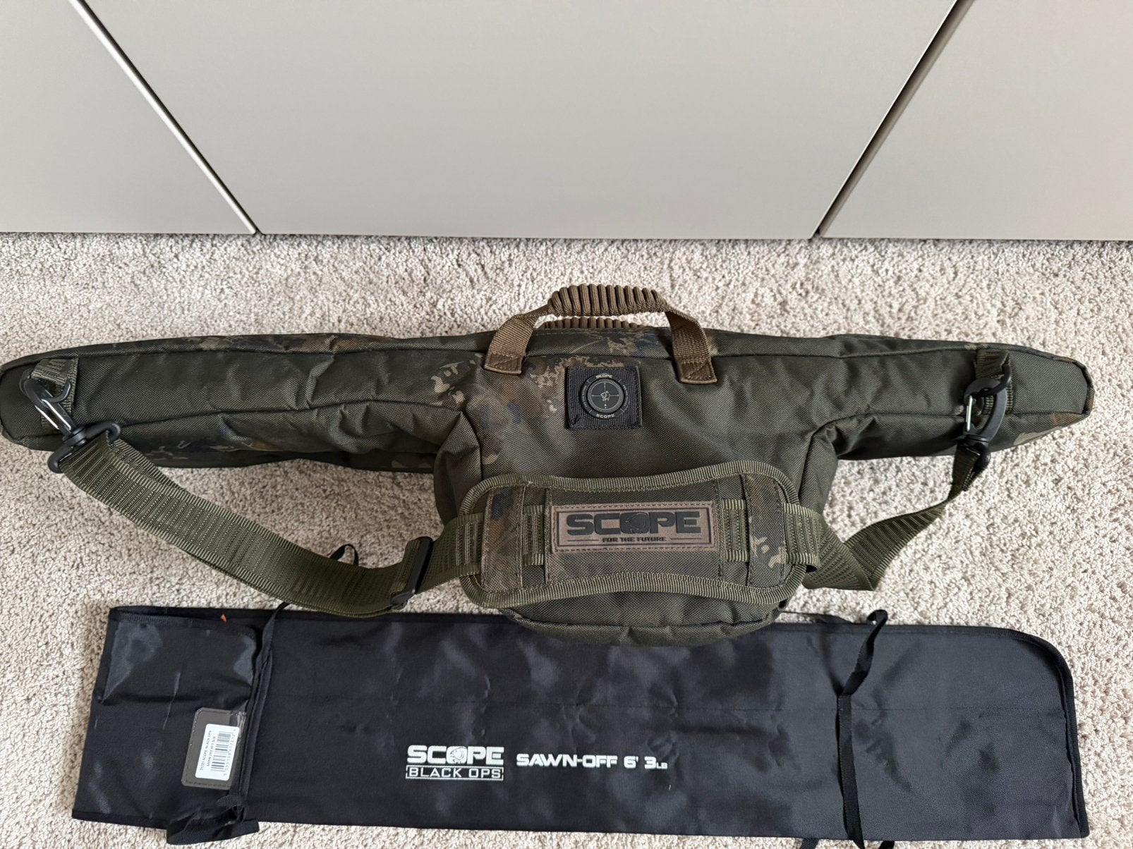 Nash Scope black ops 6ft 3 lb. Incl. Molens en foudraal, Watersport en Boten, Ophalen, Nieuw
