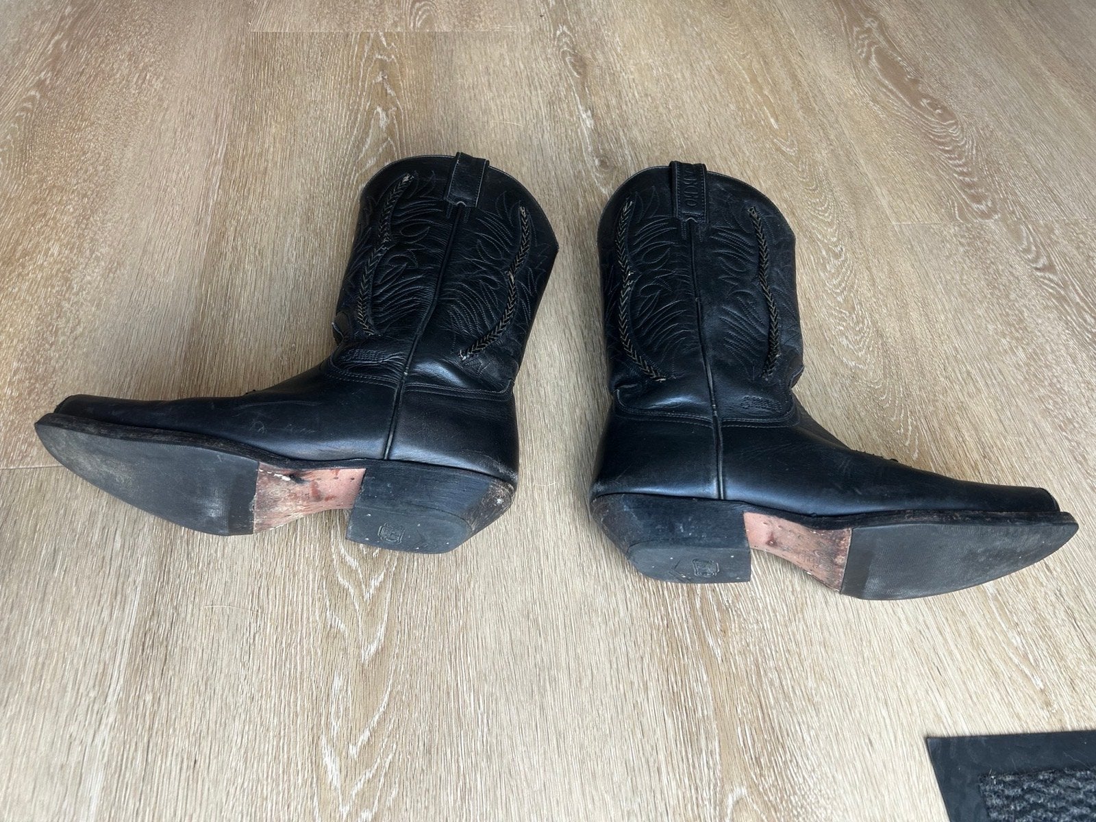 Sancho leren cowboy laarzen - Maat 43, Ophalen, Gedragen, Zwart, Boots