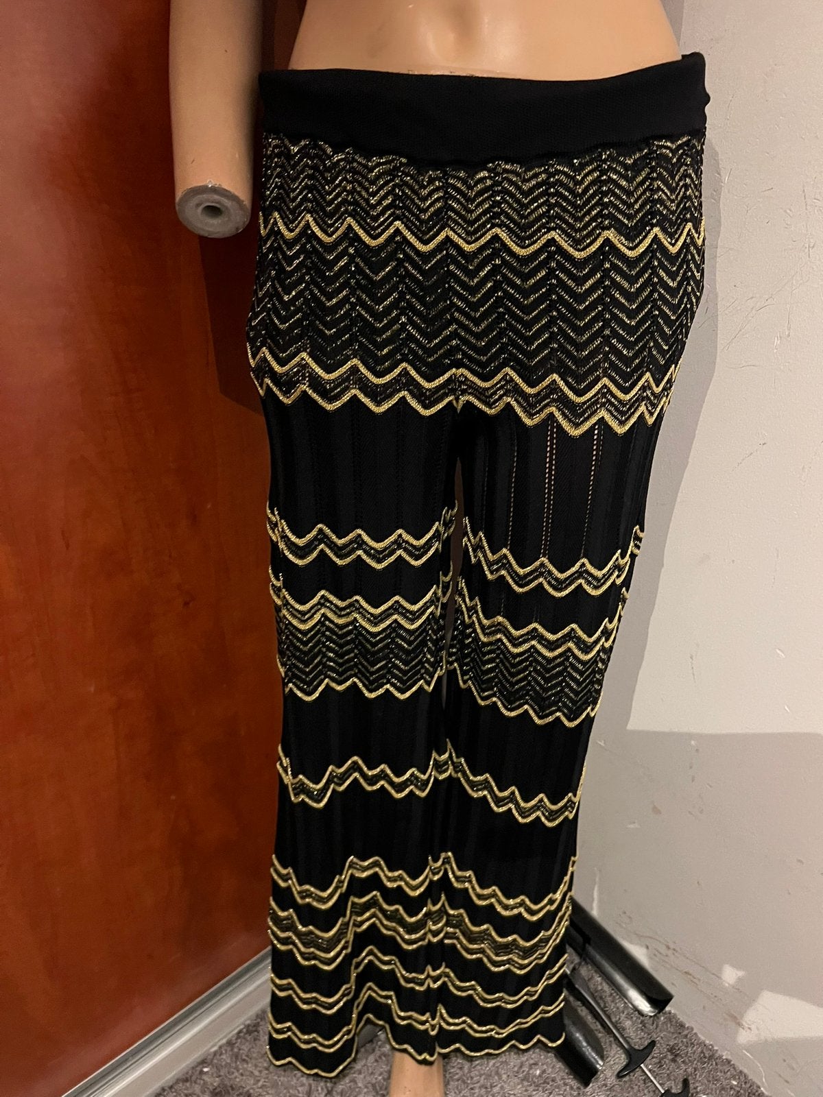 CHICAS broek zwart goud maat 3 m ZGAN, Kleding | Dames, Maat 38/40 (M), Zwart, T, Ophalen of Verzenden