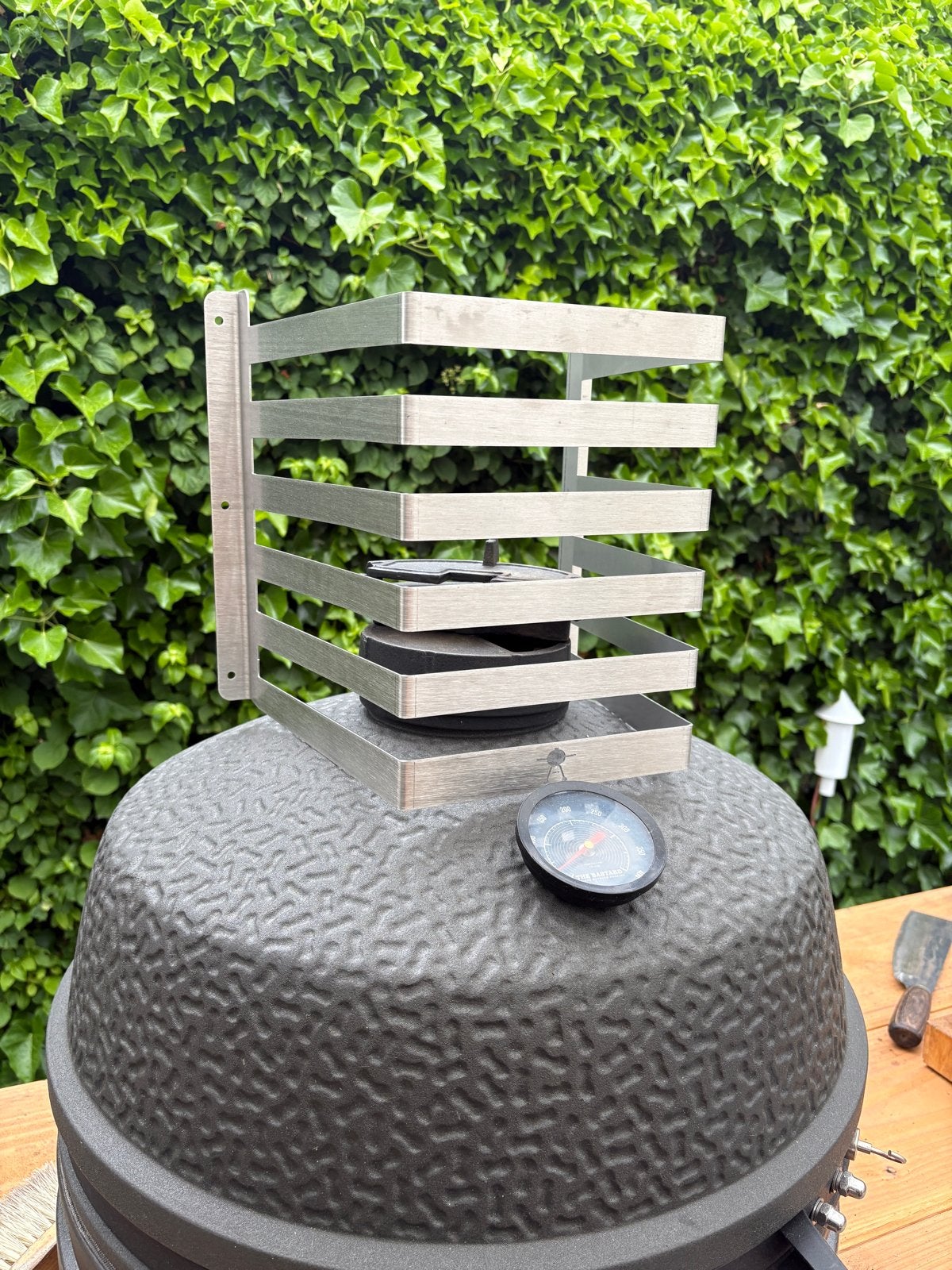 RVS BBQ Accessoires Houder voor Roosters & Pizzasteen, Ophalen of Verzenden, Nieuw