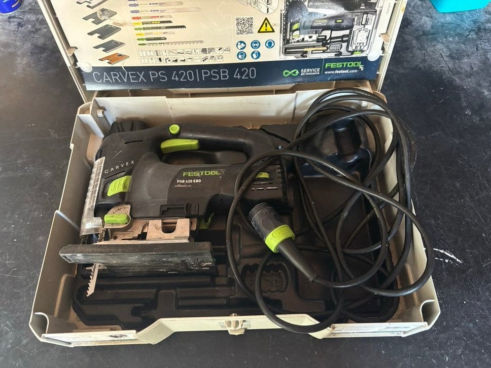 Festool Decoupeerzaag Carvex PSB 420 EBQ-Plus, Gebruikt, 600 tot 1200 watt, Ophalen of Verzenden, Decoupeerzaag