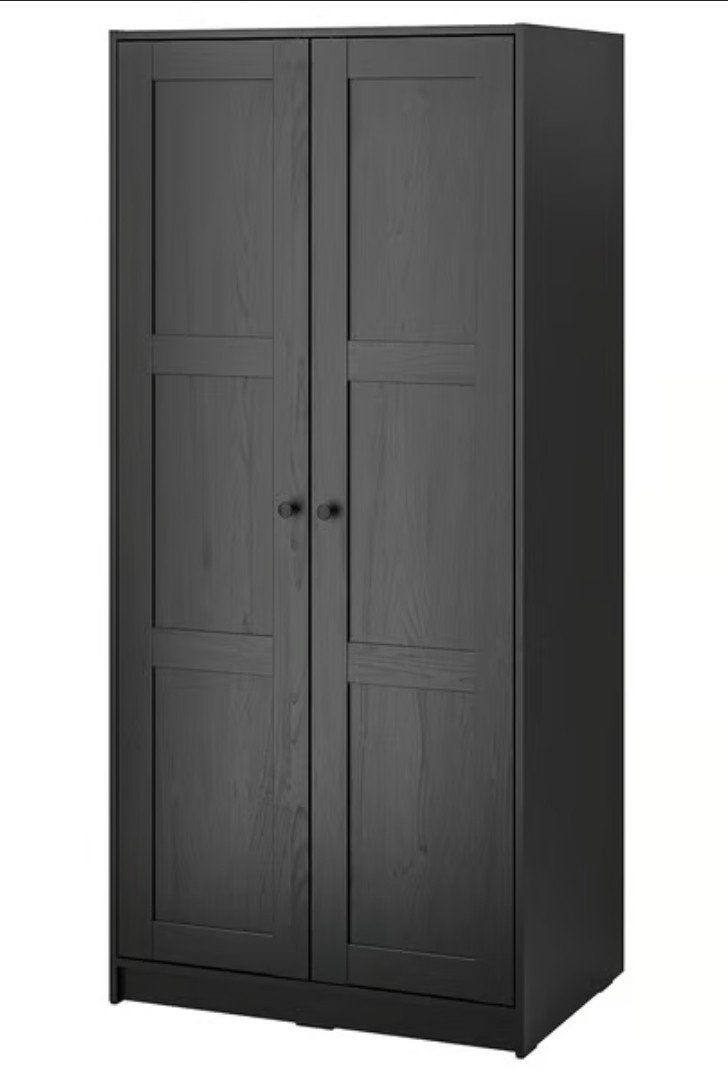 IKEA Rakkestad kledingkast - Zwart, Huis en Inrichting, Kasten | Kledingkasten, Ophalen, Modern, functioneel, Met plank(en), 50 tot 100 cm