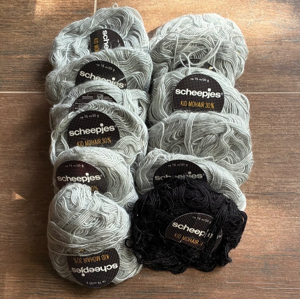 12 bollen superzachte Scheepjes kid mohair breigaren - wol, Ophalen of Verzenden, Nieuw, Breien of Haken, Wol of Garen