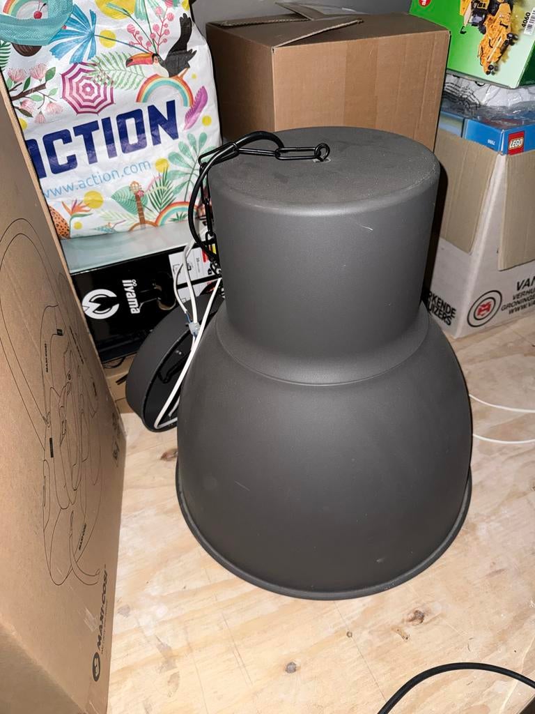 2x IKEA Hektar lamp - Overbodig geworden, Ophalen of Verzenden, Zo goed als nieuw, Metaal