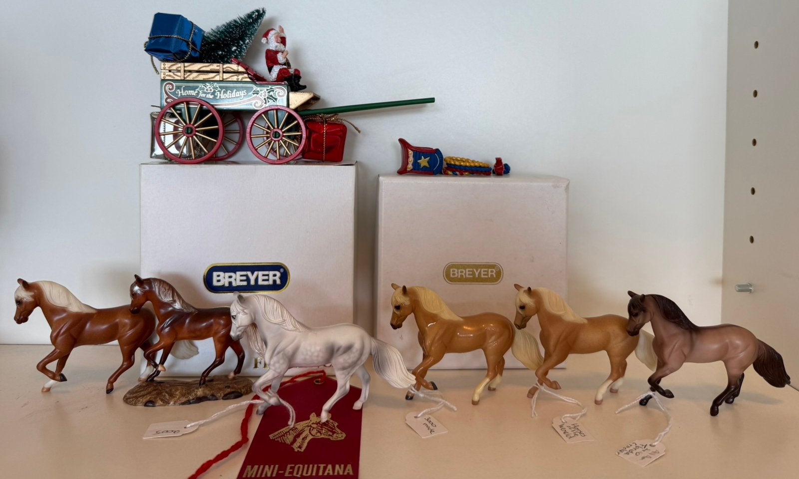 Breyer Stablemates 6 Paso Fino incl porceleinen Flamenca, Ophalen of Verzenden, Zo goed als nieuw, Paard, Beeldje of Figuurtje