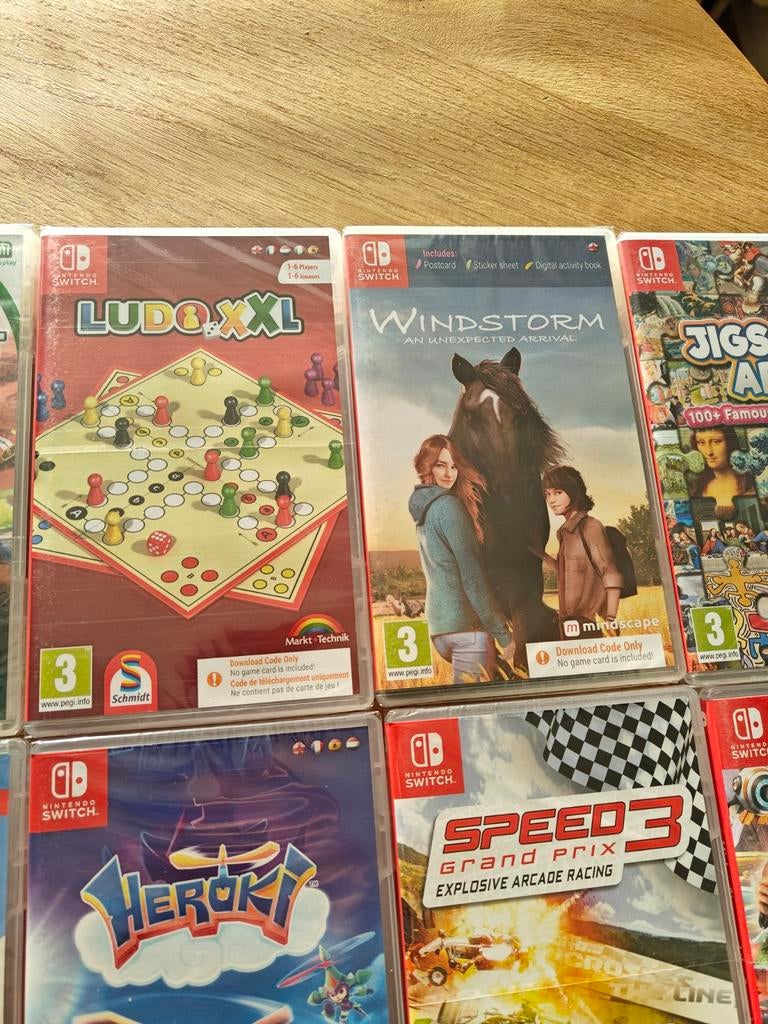 14 Nintendo switch games eenmalige download code NIEUW, Kan, Racen en Vliegen, Nieuw, Ophalen of Verzenden