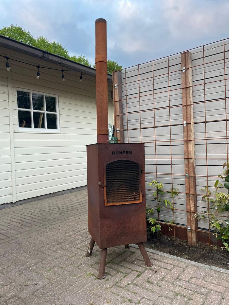 BonFeu BonCarré Corten Tuinhaard, Ophalen, Gebruikt