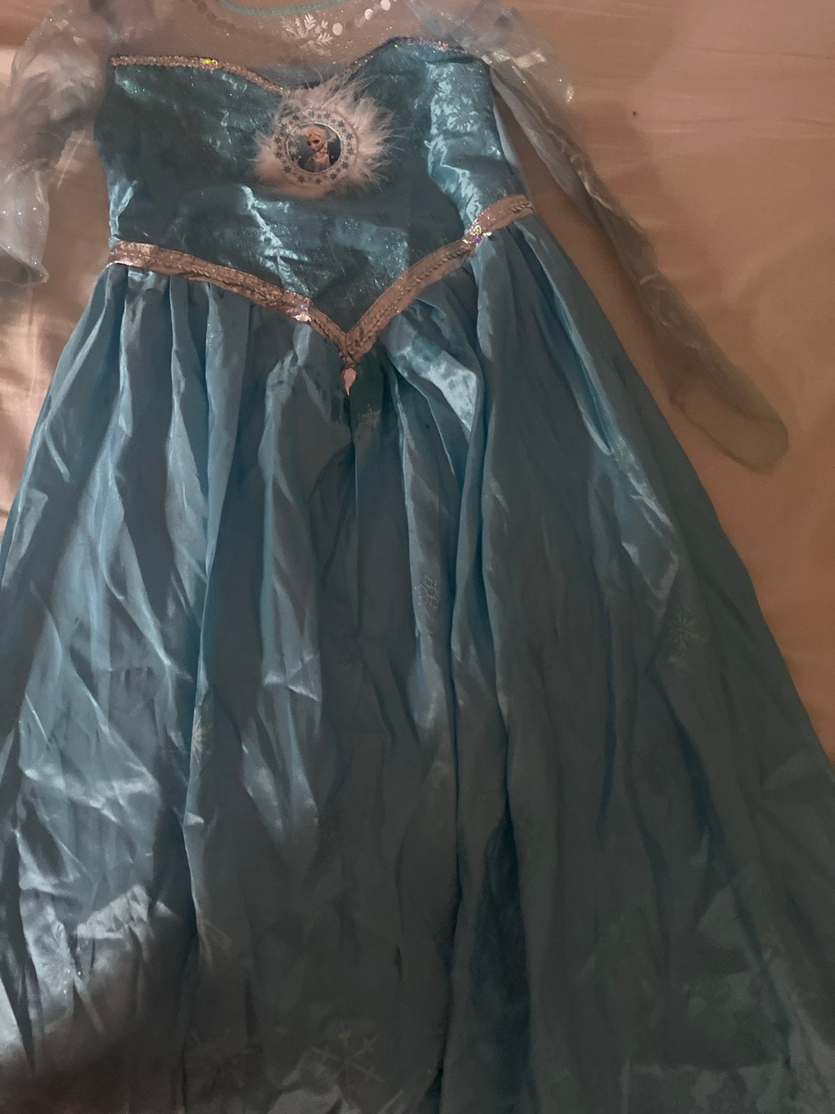 Elsa jurk Frozen verkleedjurk maat 122-128, Ophalen, Gebruikt, 122 t/m 128, Meisje