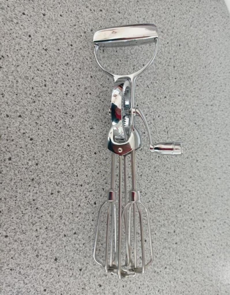 Nieuwe RVS Mixer / klopper .. geen stroom nodig, Ophalen of Verzenden, Nieuw, Metaal