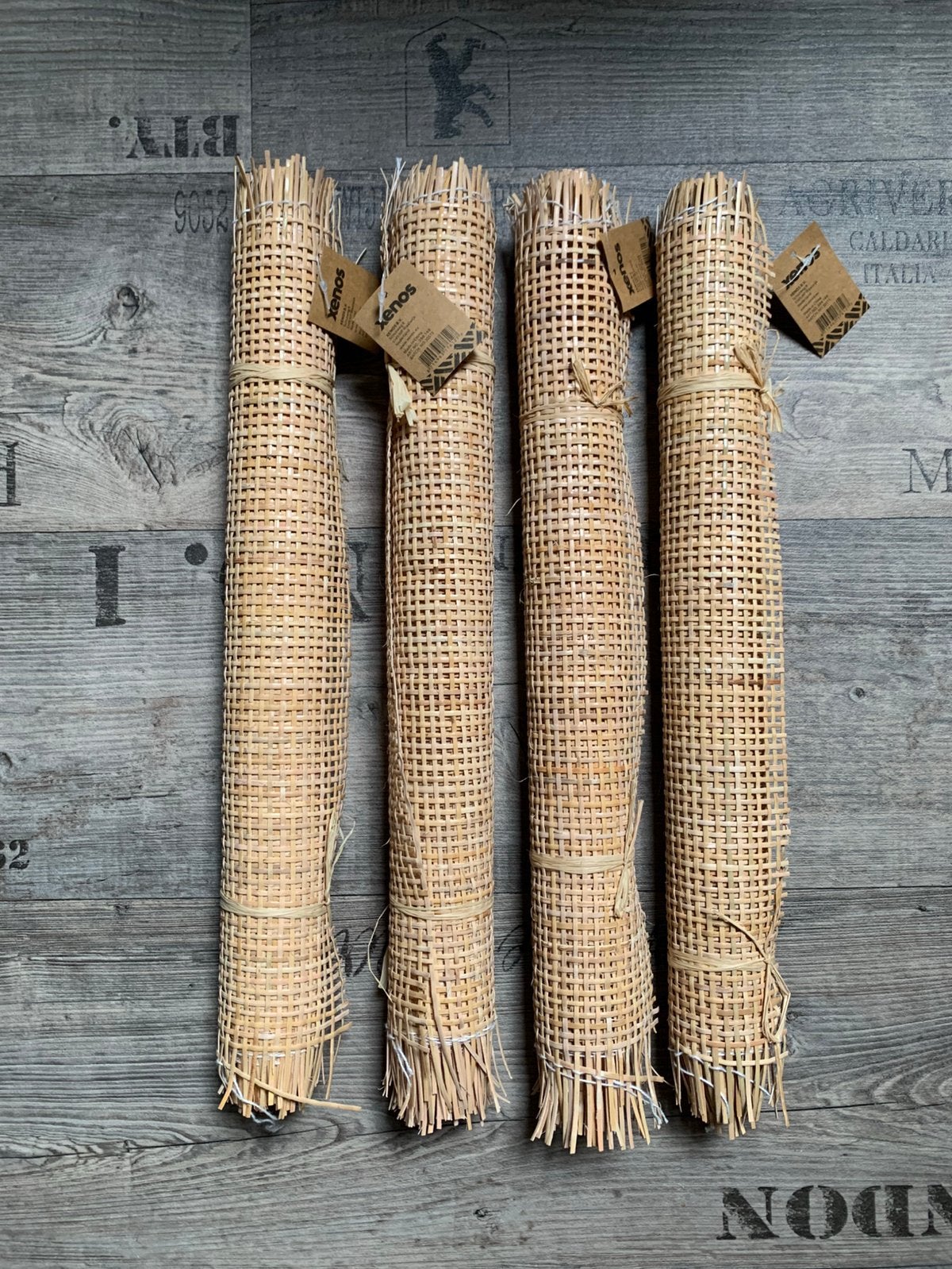 Xenos diy rotan 4 rollen interieurdesign knutselen, Verzenden, Nieuw, Beige, Boho