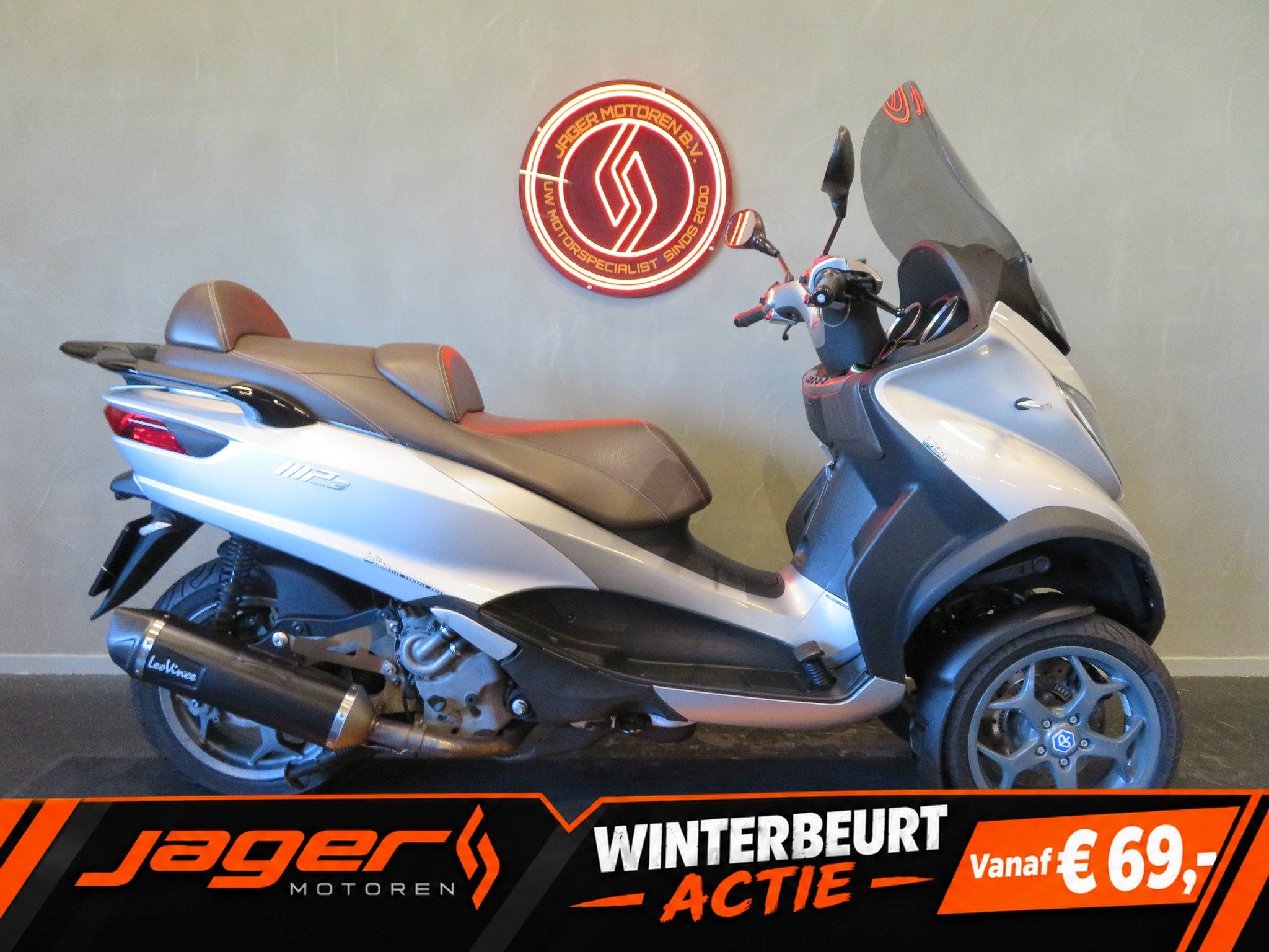 Piaggio MP3 500 LT LEO-VINCE! (bj 2015), Scooter, 493 cc, 12 t/m 35 kW, Gebruikt