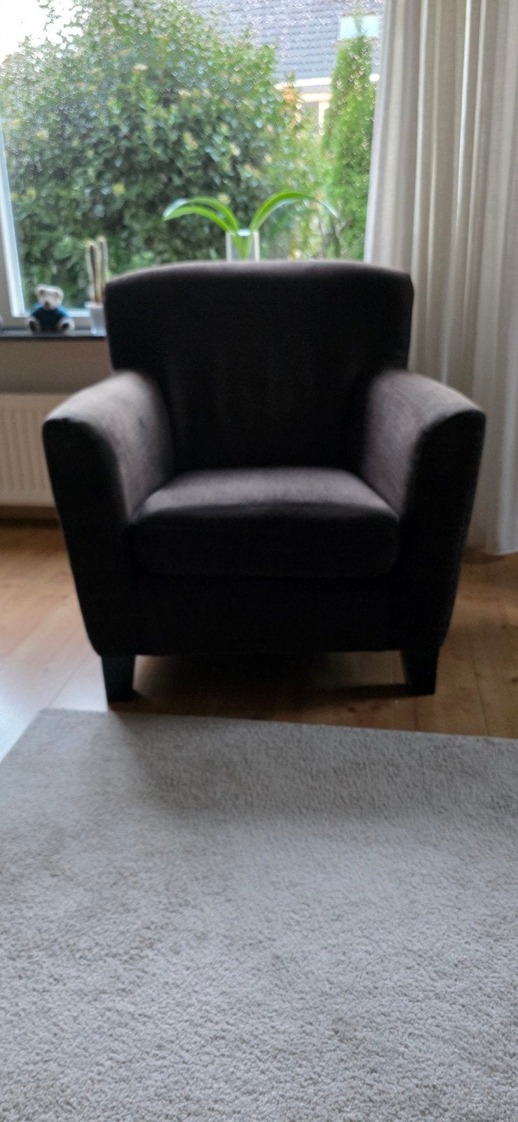Gratis af te halen: Bruine fauteuil in goede staat, Huis en Inrichting, Ophalen, Gebruikt, 75 tot 100 cm, 75 tot 100 cm