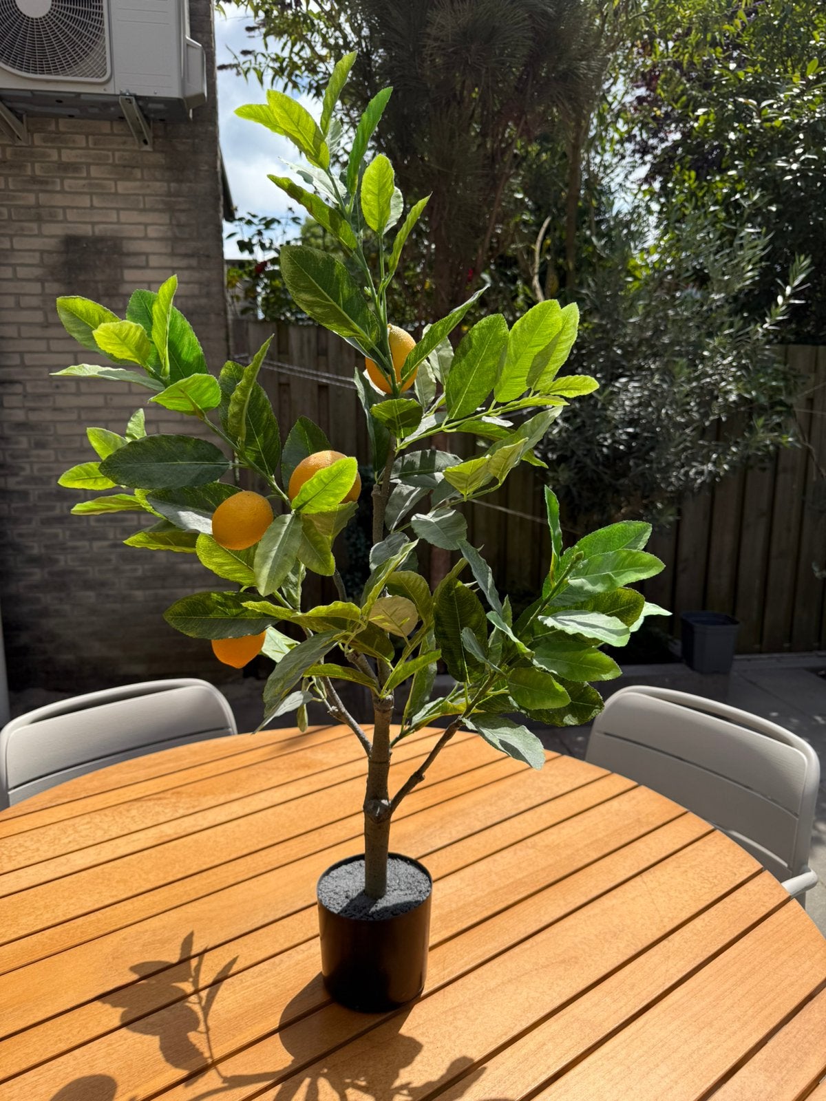 Kunst citroen boompje, Tuin en Terras, Bloeit niet, Overige soorten, Minder dan 100 cm, Ophalen