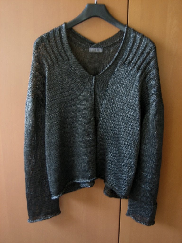 Antracietkleurige trui van E...DUE Femme, maat L , snazzeys, Maat 38/40 (M), Nieuw, Ophalen of Verzenden, E...Due Femme