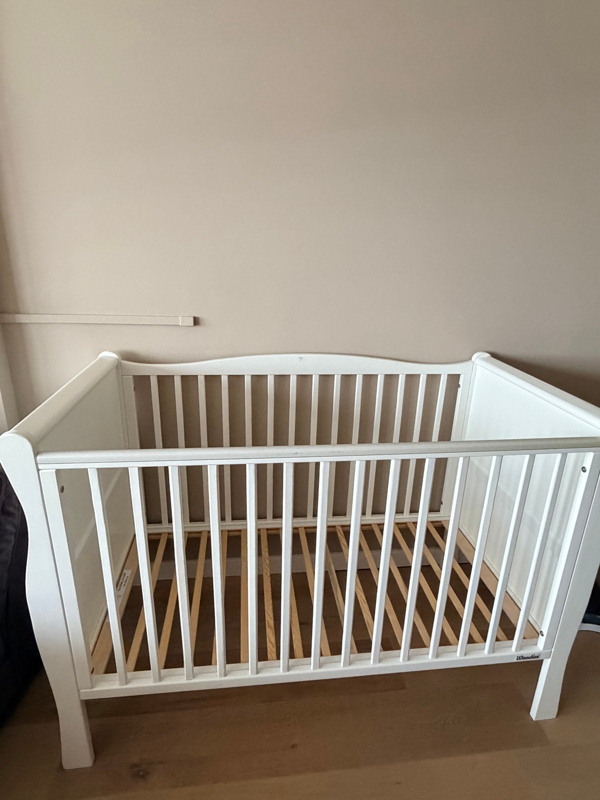Woodies Ledikant Noble 60x120 - Wit, Kinderen en Baby's, Babywiegjes en Ledikanten, Ophalen, Zo goed als nieuw, Ledikant