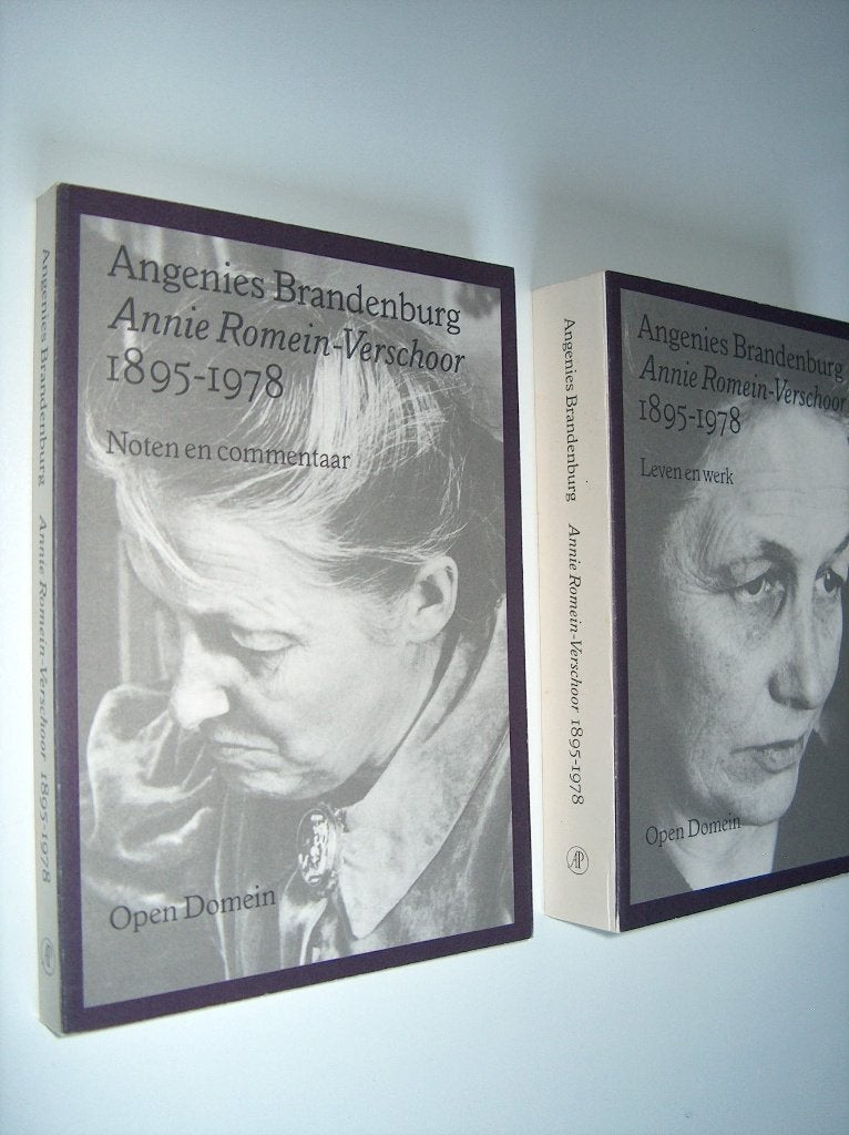 Annie Romein-Verschoor 1895-1978 - 2 delen Open Domein 16, Angenies Brandenburg, Ophalen of Verzenden, Zo goed als nieuw, Nederland