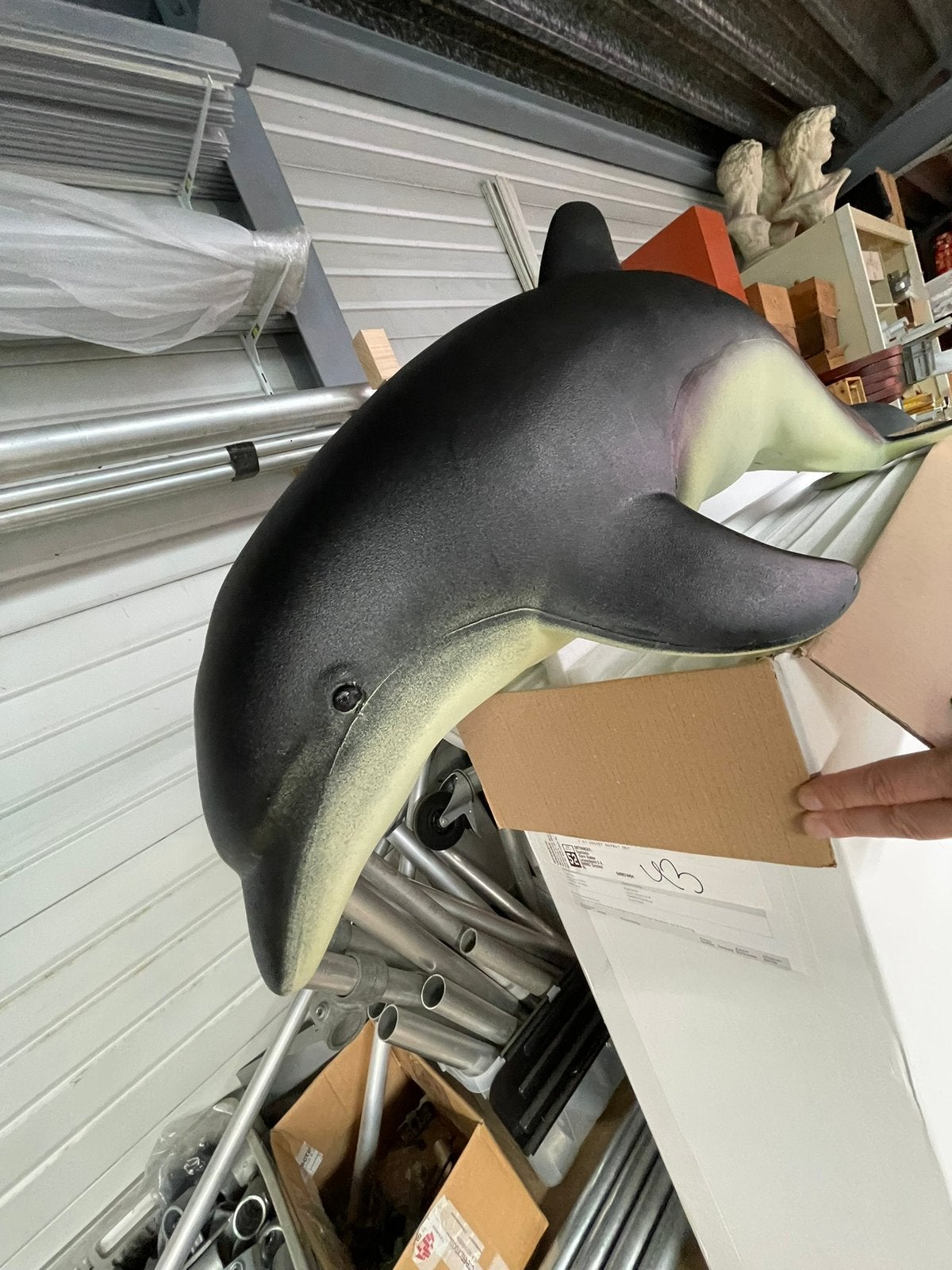Kunststof dolfijn, Ophalen, Zo goed als nieuw, Beeldje of Figuurtje
