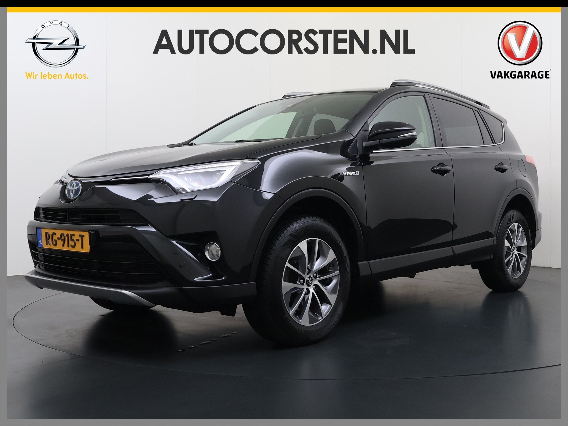 Toyota RAV4 2.5 Hybrid 197PK Automaat Adap.Cruise Camera Sto, Automaat, Stof, Gebruikt, Zwart