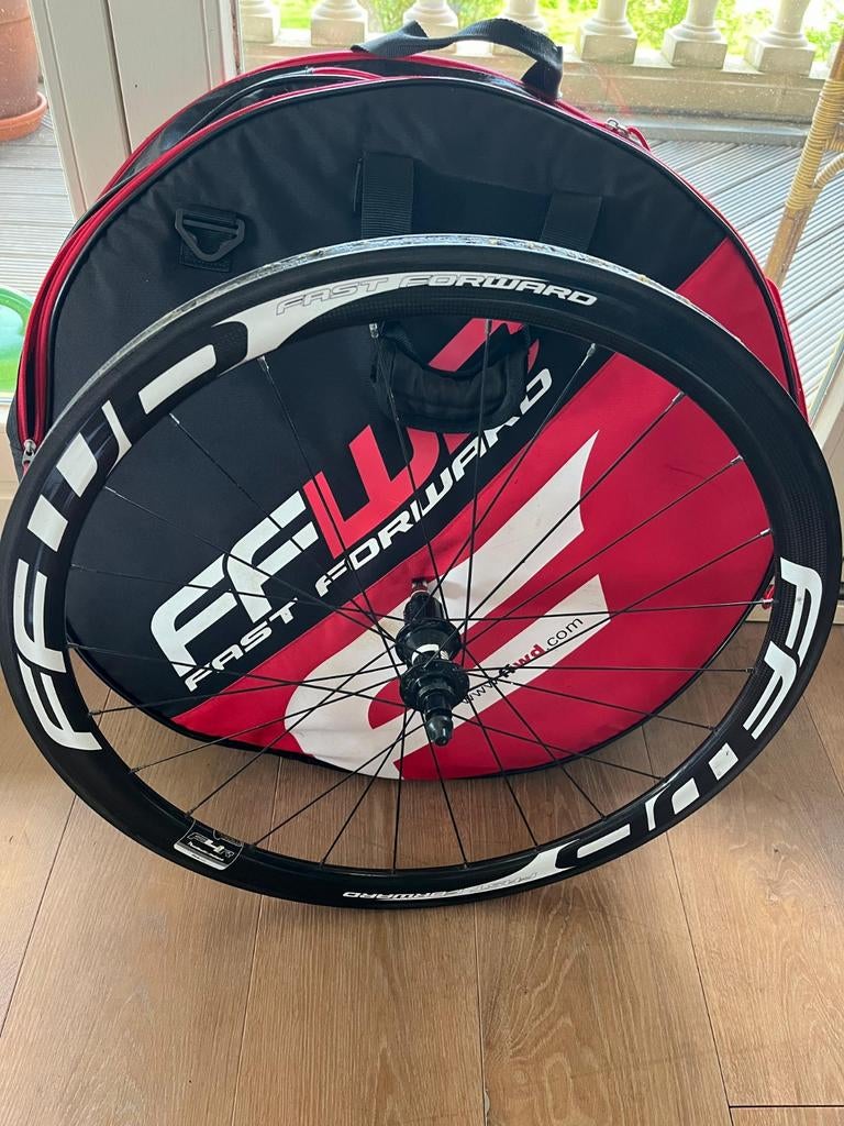 FFWD F4R velgrem wielen - Zeer nette staat, Fietsen en Brommers, Fietsonderdelen, Wiel, Racefiets, Ophalen of Verzenden, Carbon