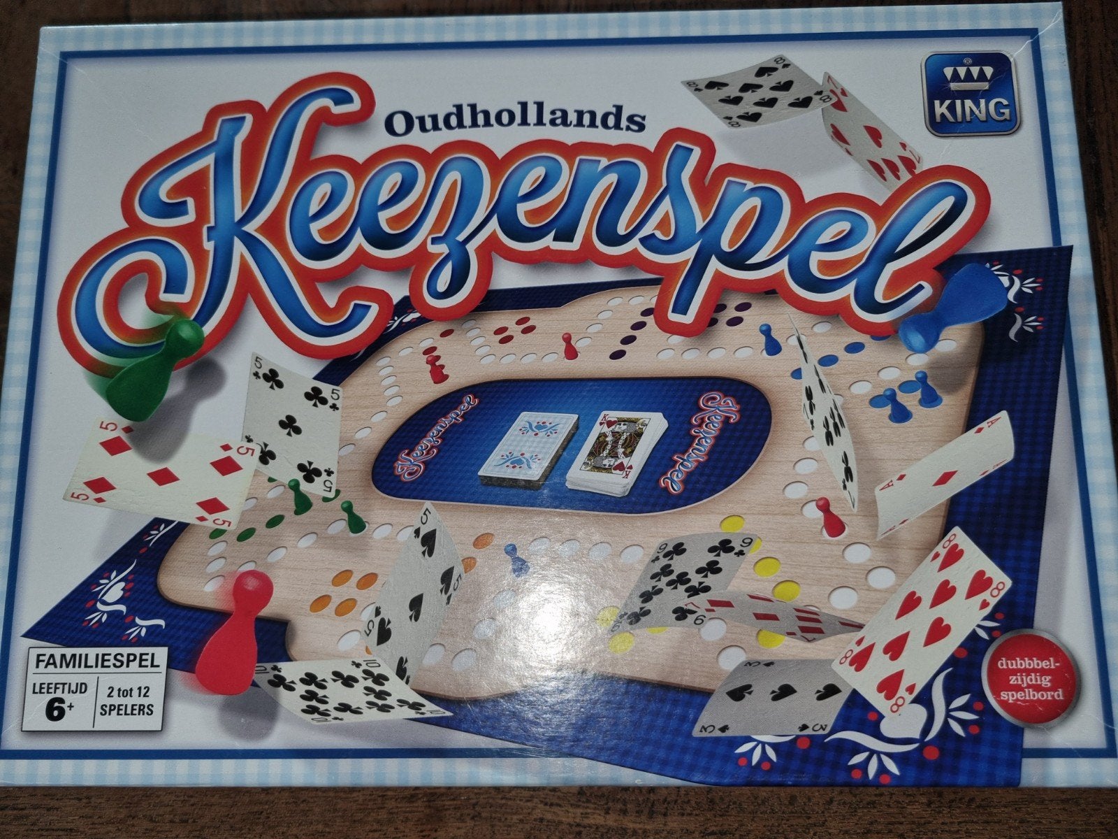 Oudhollans Keezenspel - Familiespel 2 tot 12 spelers, Vijf spelers of meer, Ophalen of Verzenden, Zo goed als nieuw, King