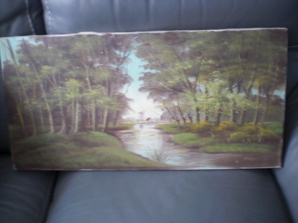 olieverf schilderij 80 x 40 gesigneerd, Ophalen