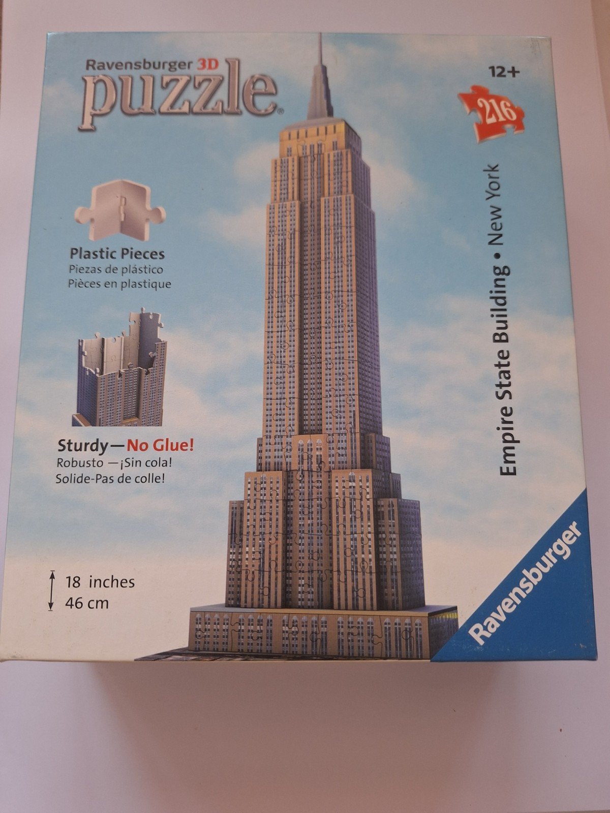 Ravensburger 3D Empire State Building Puzzel 216 stukjes, Hobby en Vrije tijd, Modelbouw | Figuren en Diorama's, Ophalen of Verzenden