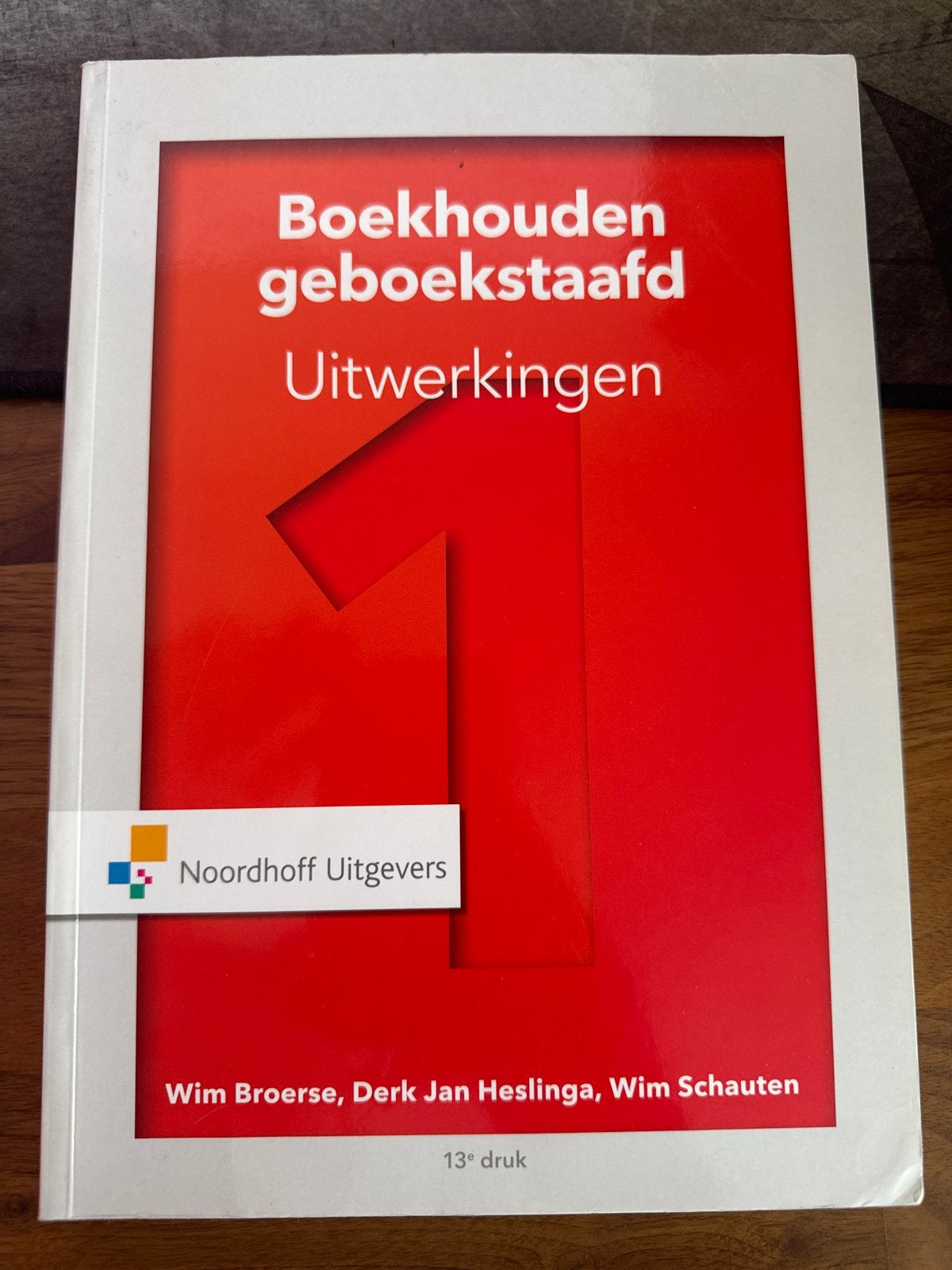 Boekhouden gebookstaafd Uitwerkingen 1 - 13e druk, Ophalen of Verzenden, Gamma, Zo goed als nieuw, HBO
