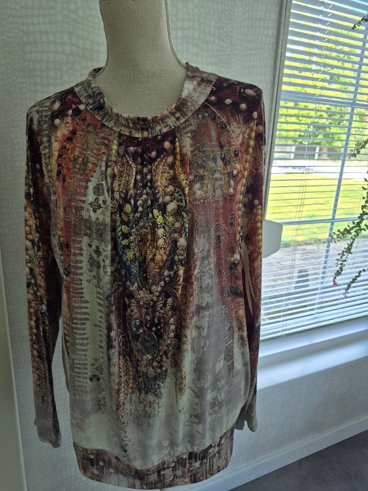 Missy shirt met open rug - XL, Meerkleurig, Maat 46/48 (XL) of groter, Missy, Ophalen of Verzenden
