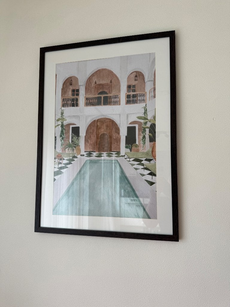 Frame + poster 50x70cm, Verzamelen, Posters, Ophalen, Met lijst, Zo goed als nieuw, A1 t/m A3