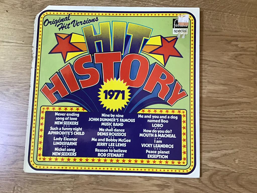 Hit History 1971 - Original Hit Versions LP, Ophalen of Verzenden, Zo goed als nieuw