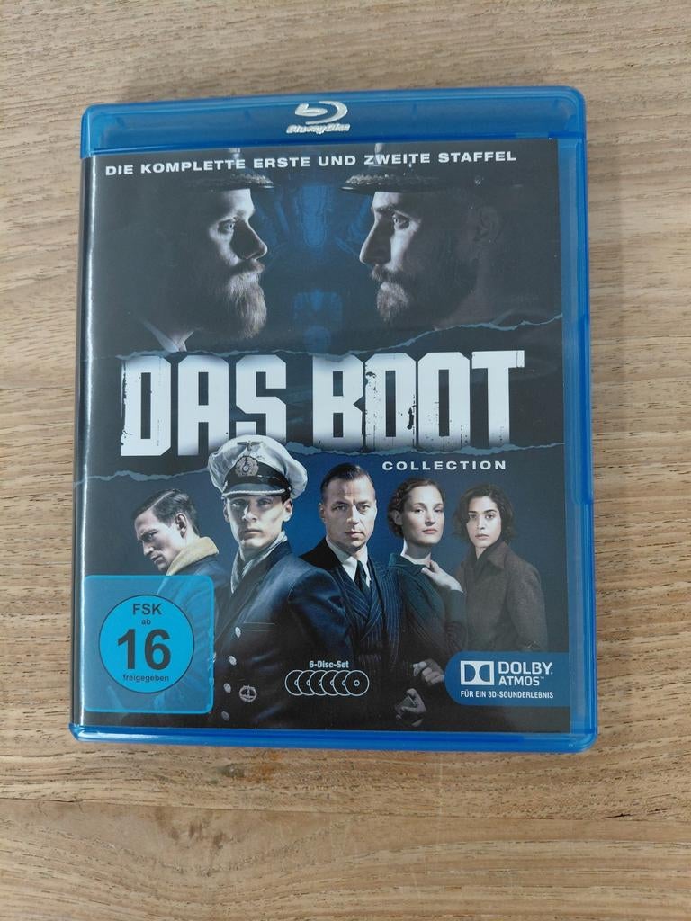 Das Boot Serie - Seizoen 1 & 2 Blu-ray (Duits gesproken), Ophalen of Verzenden, Zo goed als nieuw, Actie, Boxset