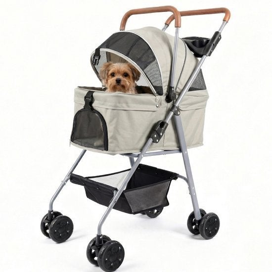 Inklapbare Hondenbuggy 3-in-1 Beige– 40% Korting, Marktplaats@terona.com, Meerhof 28, Leiden, Verzenden, Terona BV