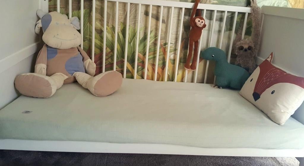 3 in 1 Meegroeibed Petite Amelie 0-6 jaar| WIT | 145 x 75 cm, 70 tot 85 cm, 140 tot 160 cm, Zo goed als nieuw, Ophalen