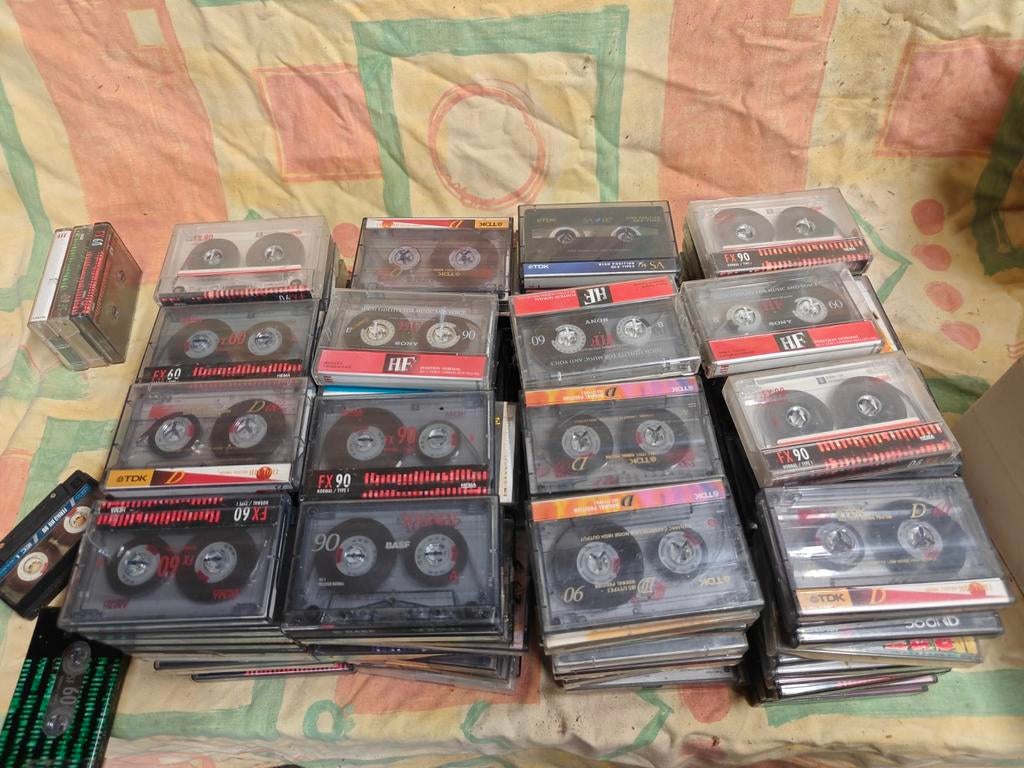160+ Cassettebandjes TDK, Sony, BASF, Hema met opnames, Ophalen